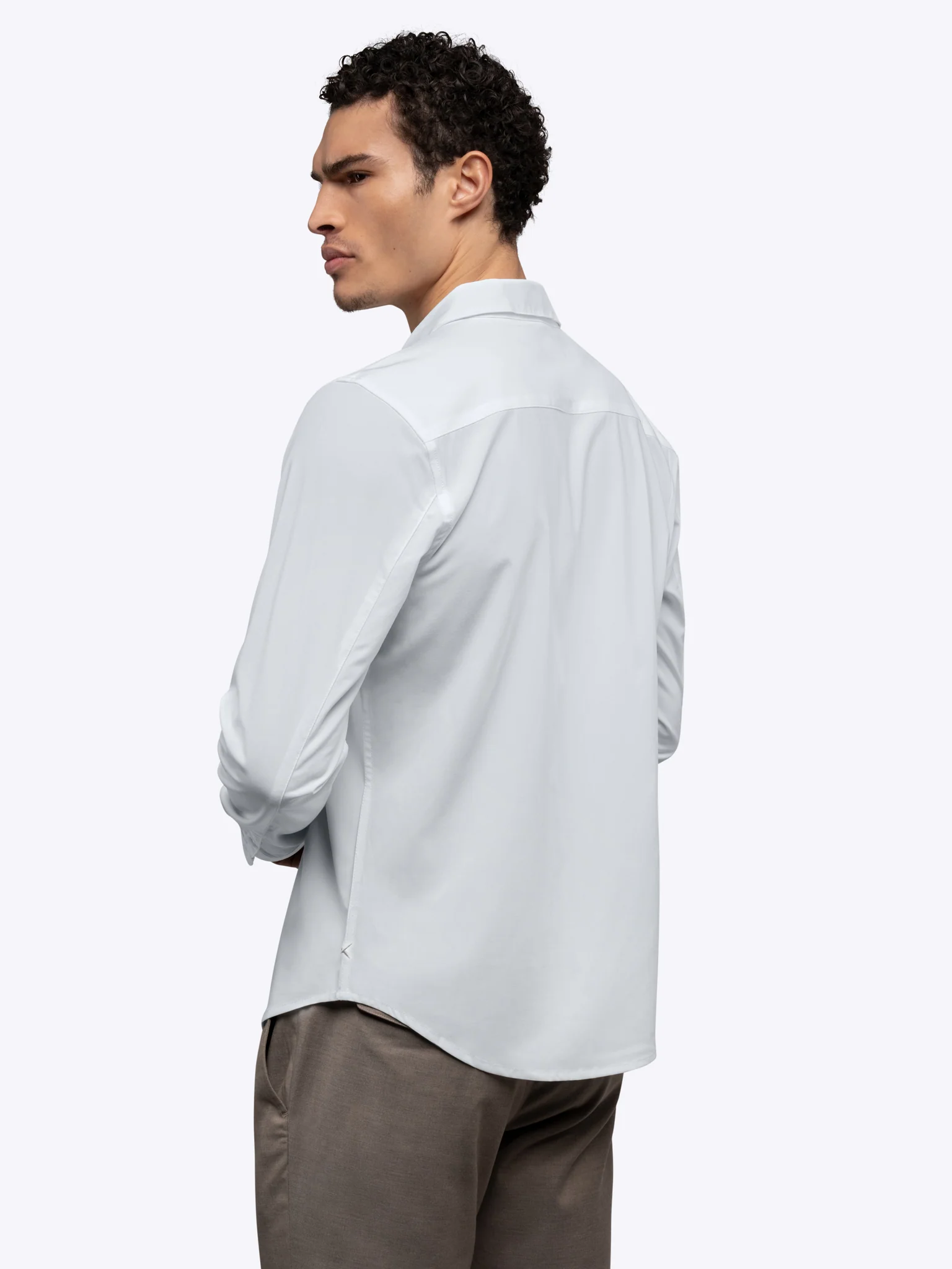 Soho Long Sleeve Button Up | White Signature-fit - Image 4