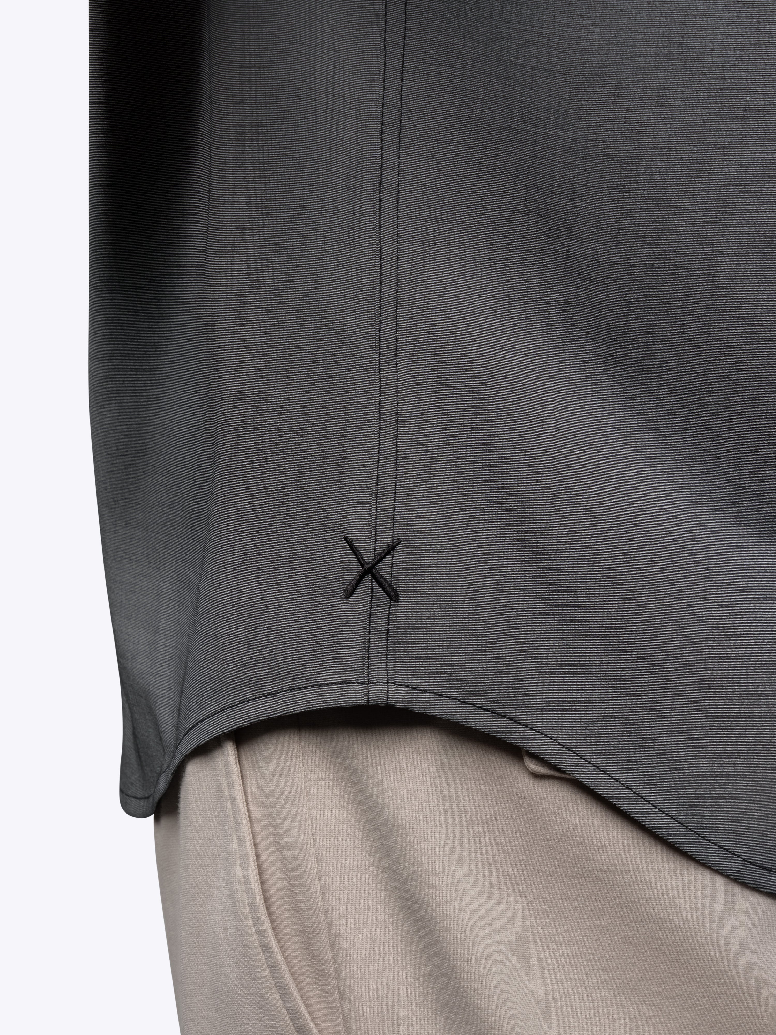 SoHo Short Sleeve Button Up | Heather Black Signature-fit - Image 4