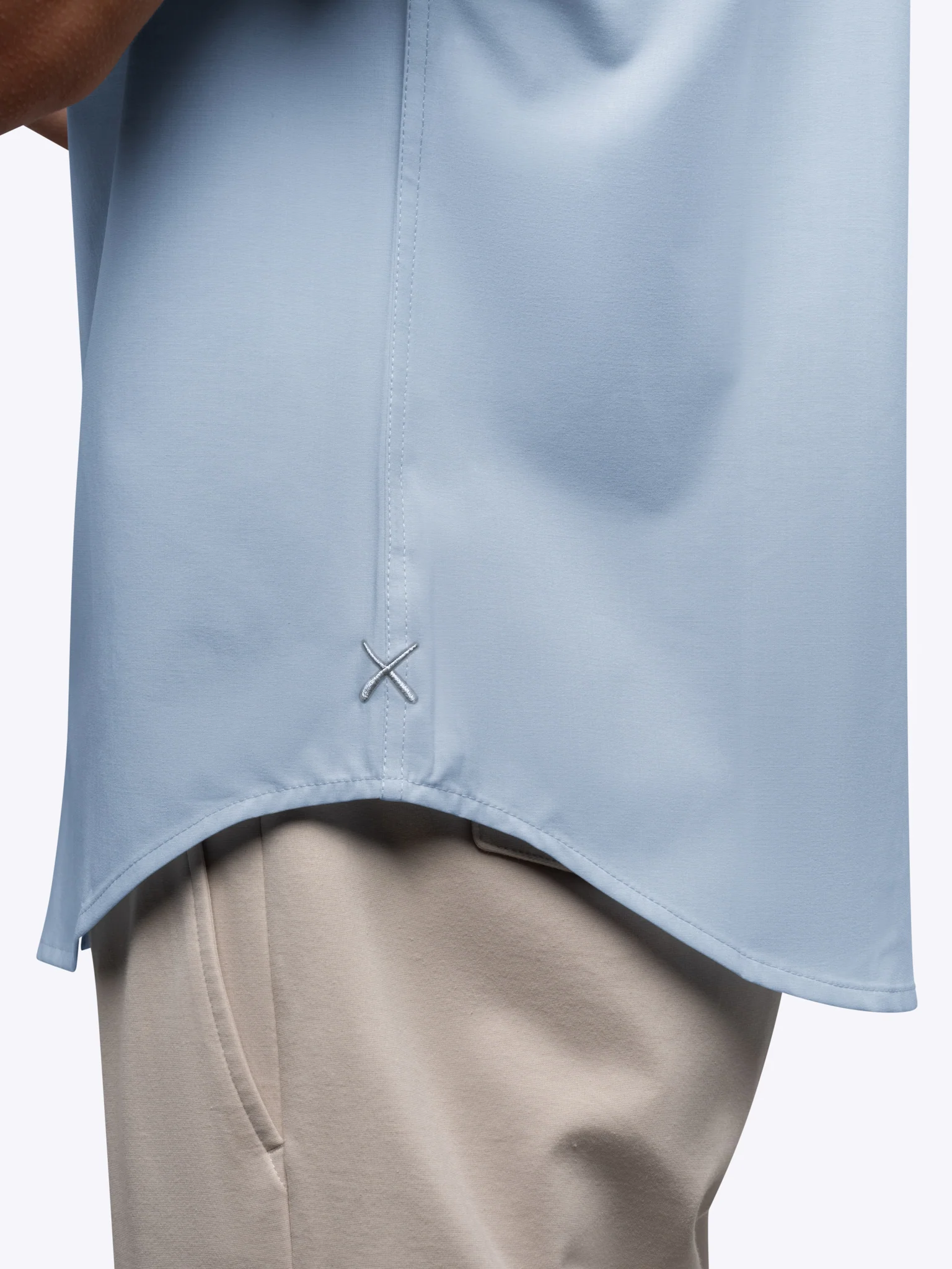 SoHo Short Sleeve Button Up | Oxford Blue Signature-fit - Image 8