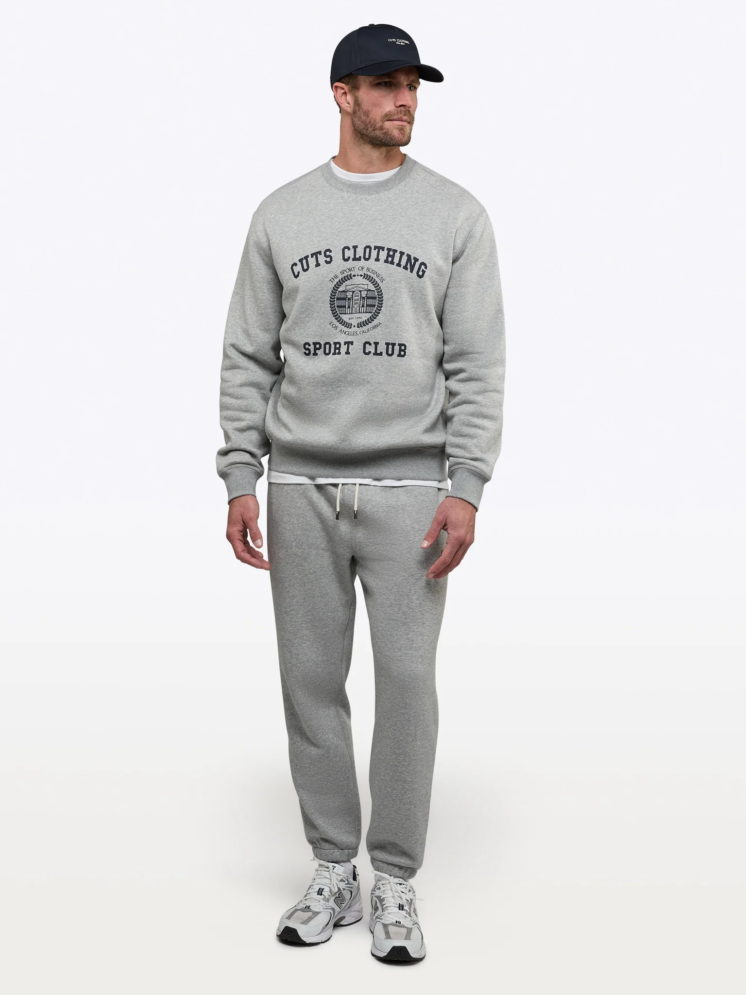 Sport Club Pullover | Heather Grey Classic-Fit - Image 5