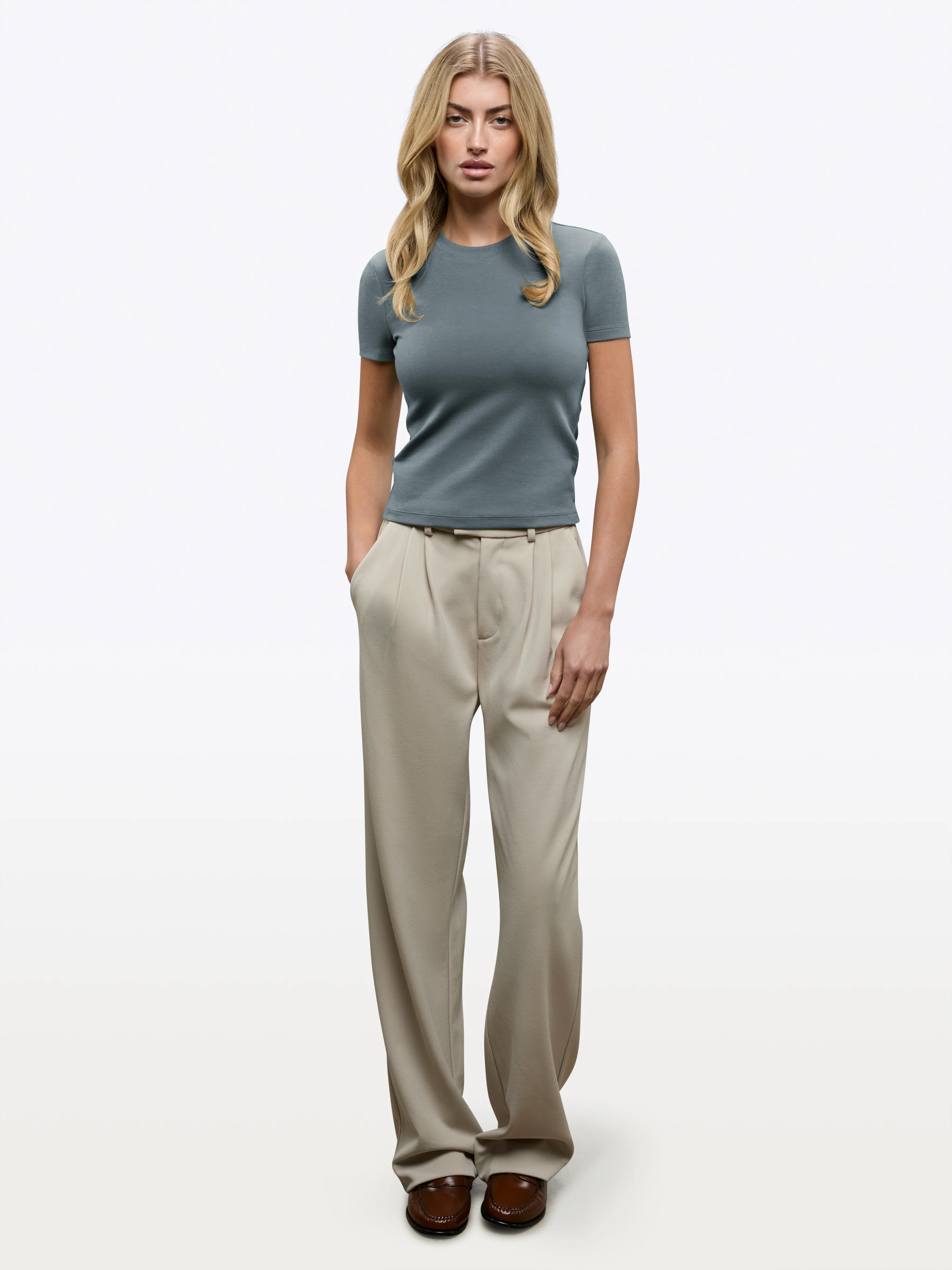 Tomboy Tee | Ocean Storm Slim-fit Tomboy-Cotton™ - Image 2