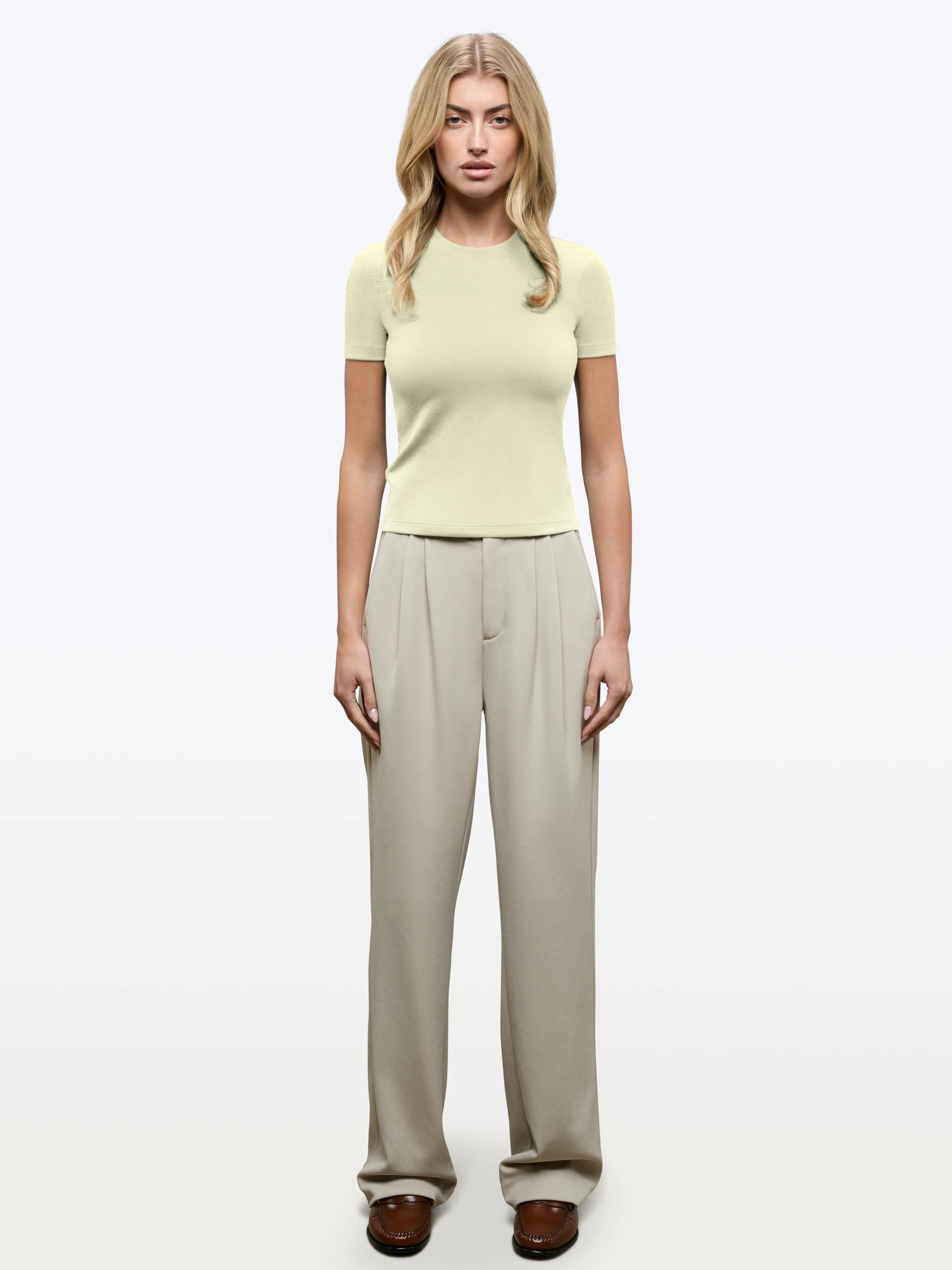 Tomboy Tee | Oyster White Slim-fit Tomboy-Cotton™ - Image 4
