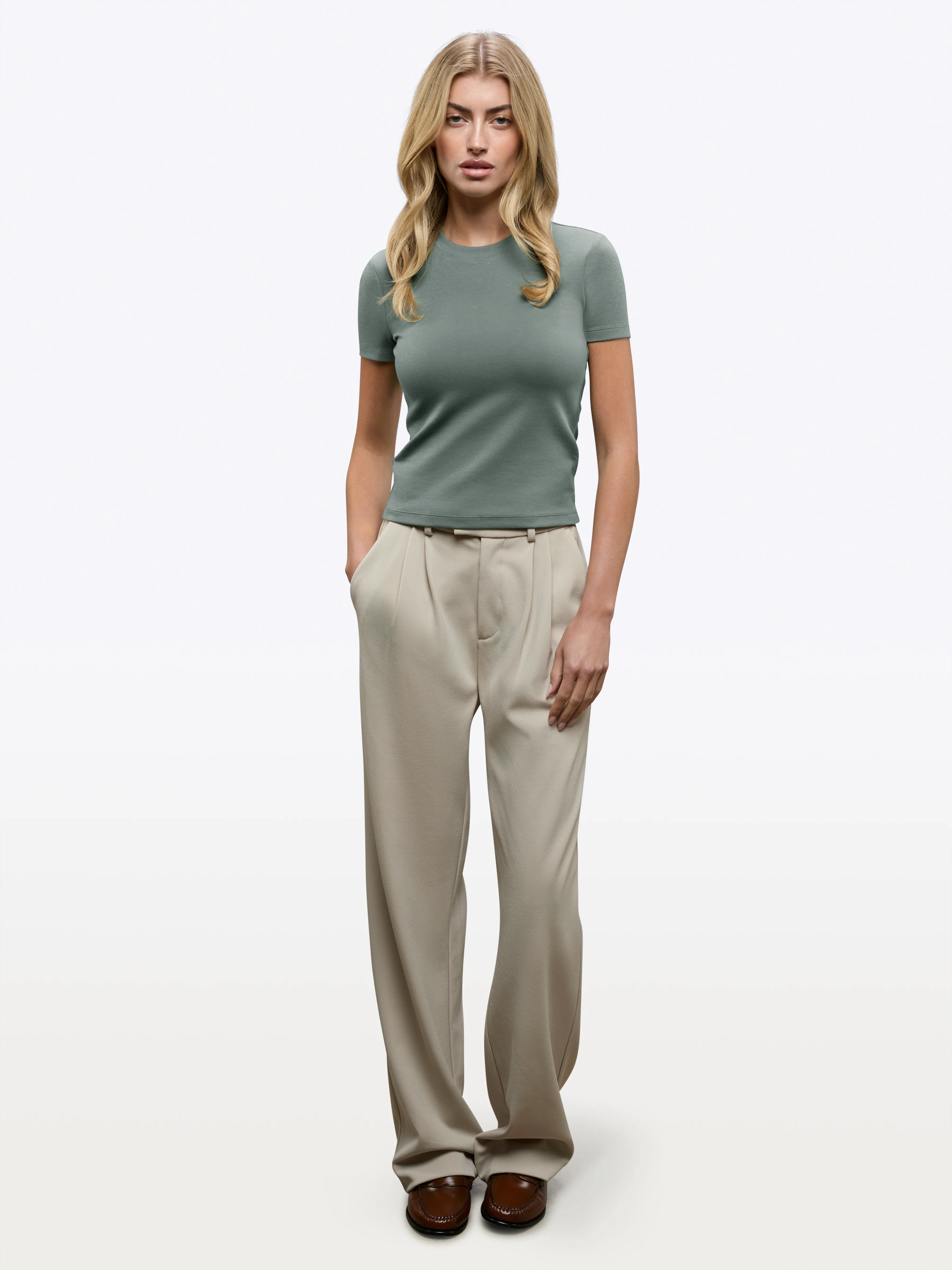 Tomboy Tee | Sage Slim-fit Tomboy-Cotton™ - Image 5